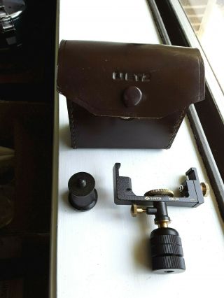 Vintage Lietz 8026 - 22 Tripod Adapter And Staff Attachment For Pocket Transit
