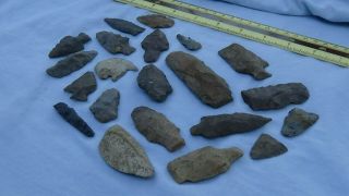 Group of arrowheads found in Anderson County,  TN in the 80s 2