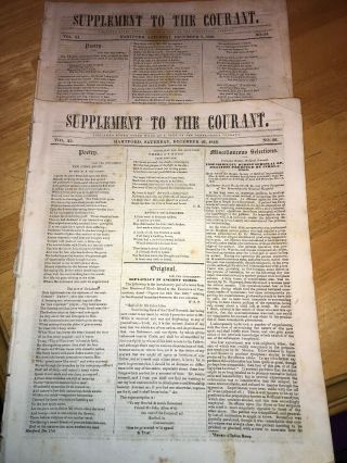 (3) 1846 HARTFORD CONNECTICUT NEWSPAPER Story By HARRIET BEECHER STOWE 3