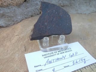 Anthony Gap,  N.  M.  Meteorite.  L6 Chondrite.  (c.  Agee,  Unm)