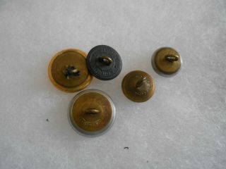 BOAC airline airways 5 different uniform buttons 2