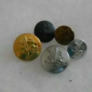 BOAC airline airways 5 different uniform buttons 3