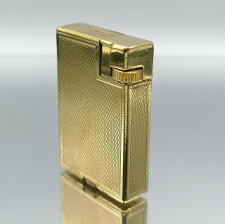 Great Rare Dunhill Savory Gold Pl.  Petrol Lighter Feuerzeug Accendino