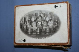 1901 ' THE FORBIDDEN CITY - PEKIN AND CHINESE VIEWS ' SOUVENIR PLAYING CARDS W/CASE 3