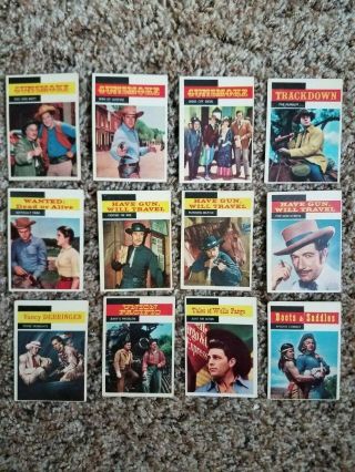 1958 Topps Western Cards - Set Of 12 Cards