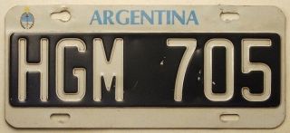 Argentina License Plate Tag - 2008