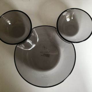 Disney Parks Mickey Mouse Chip And Dip Serving Bowl - Smoke