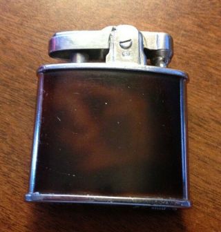 Vintage Ronson " Standard " Us Pat Re19023 Lighter Made In Usa Silver Wood