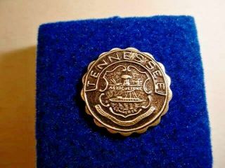 Vintage Tennessee State Seal Lapel/hat Pin S47