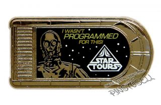 C - 3po Star Wars Wdi Star Tours Character Quotes Series Disney Cast Pin Le 250