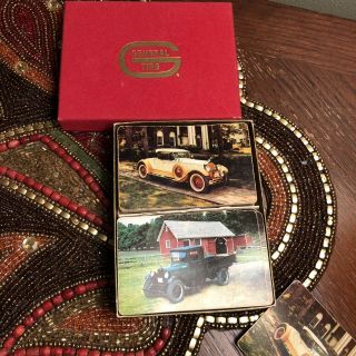 Vintage General Tire Playing Cards 2 Decks Box