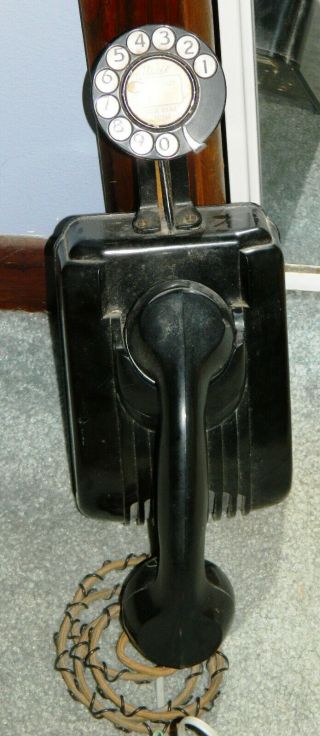 Antique " Very Rare " 1937 Wall Mount Telephone Stromberg - Carlson Model 1210