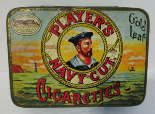 Outstanding Antique Players Tobacco Cigarette Tin