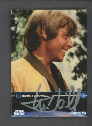 2008 Official Pix Star Wars Fan Days 3 Mark Hamill Auto Extremely Rare