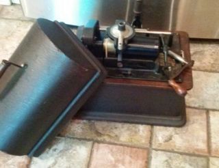 Antique 1906 Edison Home Phonograph Cylinder Player Model A Fireside 2 Speed