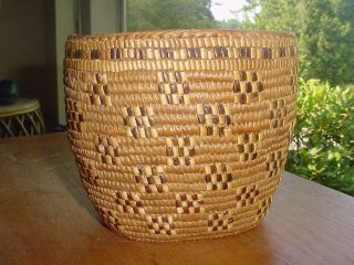 Old Small Cowlitz Indian Basket