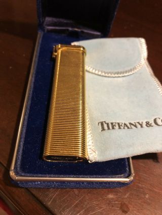 Vintage Gold Tiffany & Co.  Cigarette Lighter,  Made In Japan