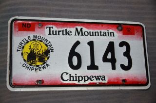 1994 North Dakota License Plate Turtle Mountain Chippewa Nation