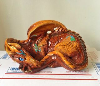 Windstone Editions 9 " Copper Mother Dragon Pena 1985