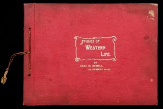 Rare 1890 Studies Of Western Life Cowboy Artist Charles Russell Granville Stuart