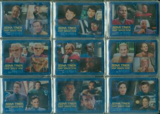 Star Trek Deep Space 9 Heroes & Villains 100 Card Base Parallel Metal Set