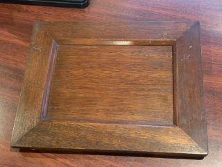 Vintage Wooden Coin Tray Magic Trick / Gimmick Magician Wood