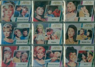Women Of Star Trek 50th Anniversary 100 Card Base Parallel Metal Set