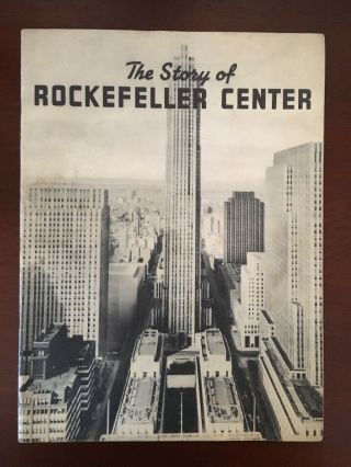 1939 The Story Of Rockefeller Center Souvenir Booklet With Photos