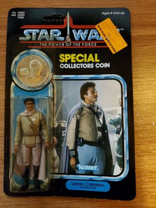 1984 Star Wars Power Of The Force Potf Lando Calrissian Figure W/collectors Coin