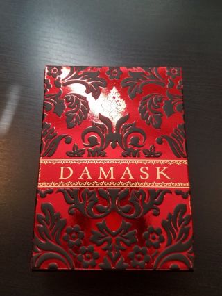 2 DECKS Damask Playing cards 17 No plastic,  opened,  but never shuffled 18 2