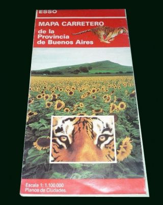 Provincia De Buenos Aires Argentina - Travel Esso Booklet - Maps 2000