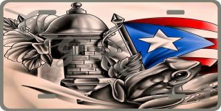Puerto Rico Garita And Coqui License Plate