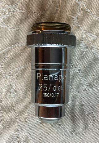 Zeiss Microscope Objective Planapochromat 25x 0.  65