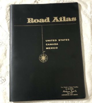 Vintage Rand Mcnally Road Atlas Map Usa Canada Mexico With Cover