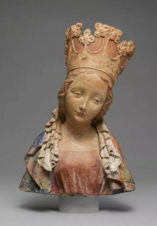 Bust of the Virgin - Met Madonna Virgin Mary Large Rare 10