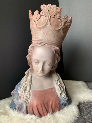 Bust of the Virgin - Met Madonna Virgin Mary Large Rare 7