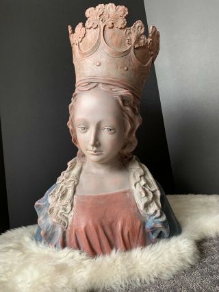 Bust of the Virgin - Met Madonna Virgin Mary Large Rare 9
