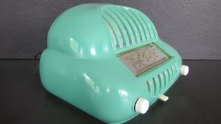 Rare light green French Sonorette Bakelite Catalin Plaskon radio 1950 12
