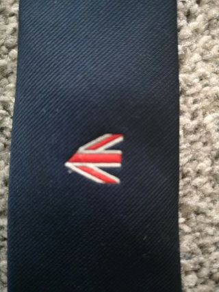Vintage British Airways Peter K Terylene Slim Tie.  Made In England Tie.