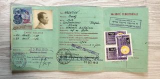 1949 Intl Refugee Organization Armenian Central Office Post - Nansen Passport