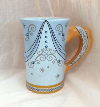Disney Parks Cinderella Blue Dress Pumpkin Carriage Glass Slipper Coffee Mug