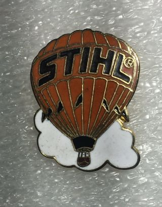 Stihl Company Advertising Vintage Hot Air Balloon Pin