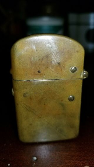 Uber Rare: Nassau Patent 1905 Antique Cigarette Lighter.  Brass Zippo Windproof 4