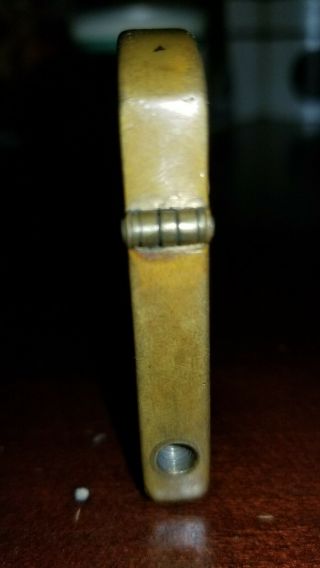Uber Rare: Nassau Patent 1905 Antique Cigarette Lighter.  Brass Zippo Windproof 5