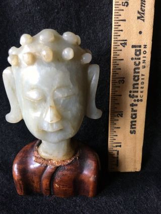 Chinese Antique Carving Jade Figure