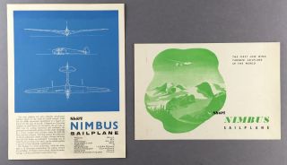 Short Nimbus Sailplane Manufacturers Sales Brochure & Leaflet