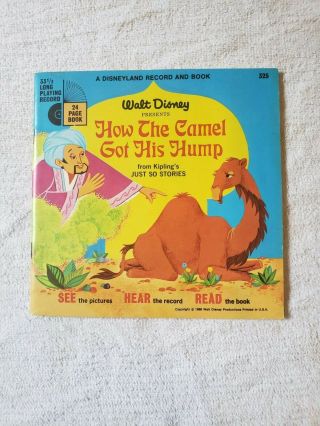 Vintage Walt Disneyland Book And Record How The Camel Got His Hump