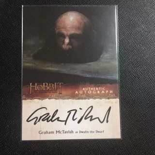 The Hobbit Desolation Of Smaug - Graham Mctavish " Dwalin " Autograph Card