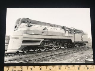 The Milwaukee Road Railroad Streamlined Locomotive 812 Antique Photo 6x9.  5