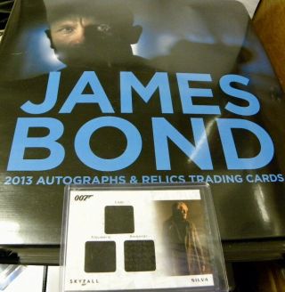 James Bond Autographs & Relics Relic Card Stc7 Silva 